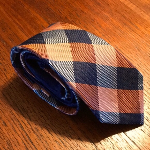 Tommy Hilfiger Silk Diamond Check Tie - Picture 2 of 9
